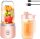 UQTUKO hordozható turmixgép, 400 ml-es turmixkészítő utazási fedéllel Fresh Juice Mixer USB mini mixer 6 pengés 