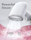 Travel Steamer, FMK hordozható gőzölős Travel Mini fém gőzfej, 20 másodperces melegítési idő, szivattyús rendszer, mini méret, gőzkefe minden szövethez CSOMAGOLÁSSÉRÜLT