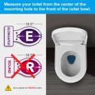 Ibergrif M41001 Univerzális D alakú Soft-Close lágyan zárodó WC-ülőke
