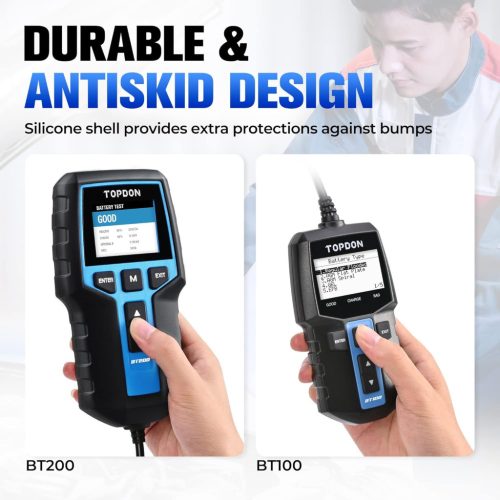 TOPDON BT200 12V/24V Autó Akkumulátor Teszter – 100-2000 CCA, Indítórendszer és Töltőrendszer Elemző