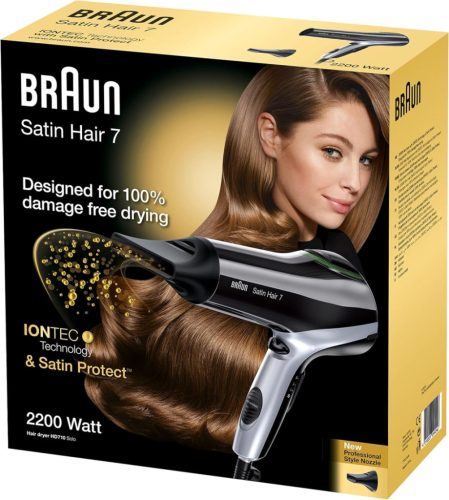 Braun Satin Hair 7 HD 710 hajszárító, IonTec és Satin Protect technológiával, 2200 watt