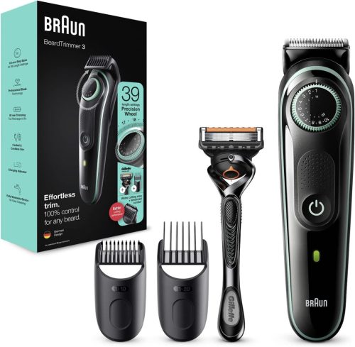 Braun Beard Trimmer 3 BT3341, Férfi szakállvágó, Hajvágó, Arcszőrzetnyíró