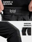 Free Soldier férfi téli vízálló outdoor nadrág, fekete,XL-es