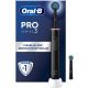 Oral-B PRO 3 3000 elektromos fogkefe, 2 CrossAction pótfogkefefejjel, fekete