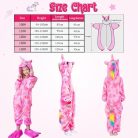 Vcumter gyerekeknek szánt unicorn onesie pizsama 140 cm