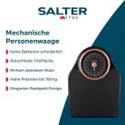 Salter 145 mechanikus személymérleg – retró analóg fürdőszobai mérleg, 150 kg kapacitással