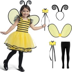   Spooktacular Creations gyerek méhecske jelmez – aranyos bumblebee overál szárnyakkal, S méret