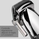 BaByliss Super-X Metal Collection hajvágó, japán acél pengék,lítium akkumulátor, digitális kijelző, fekete, E996E