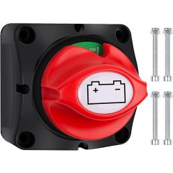   Bolatus akkumulátor főkapcsoló 12V/24V/48V – 275A, 1-2-Both-Off állás, fő tápkapcsoló lakóautóhoz, hajóhoz, kamionhoz