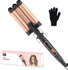 BESTOPE MIX háromcsöves hajhullámvas – 22 mm kerámia „mermaid waves” hajsütővas, gyorsfelfűtés (150°C / 210°C), rövid és hosszú hajra