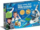 Clementoni Galileo „Természet a mikroszkóp alatt” tudományos labor – mikroszkópos készlet gyermekeknek (9+ éves korig), 600× nagyítás