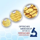Clementoni Galileo „Természet a mikroszkóp alatt” tudományos labor – mikroszkópos készlet gyermekeknek (9+ éves korig), 600× nagyítás