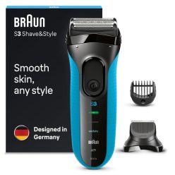   Braun Series 3 Shave and Style elektromos borotva és trimmelő 3010BT - kék/fekete- 1 x használt