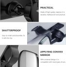 Autós baba visszapillantó tükör – 360°‑ban forgatható, törésbiztos, rugós rögzítőcsipeszekkel