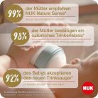 NUK Nature Sense 260ml cumisüveg zöld