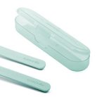 Suavinex Go Natural Cutlery Set,+12m -zöld