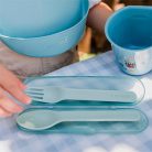 Suavinex Go Natural Cutlery Set,+12m -zöld