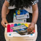 Baby Einstein Hape Magic Touch Piano fából készült hangszerek kisgyermekeknek, 2 játékmód, 6 dal, hangerőszabályzó, 6 hónapos kor +