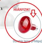Medisana IR 100 infravörös hőlámpa, 100 watt-Hiányos