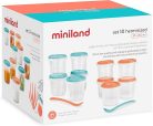 Miniland 89565  készlet 10 db légmentesen záródó tartályból 200 ml - Mediterrán