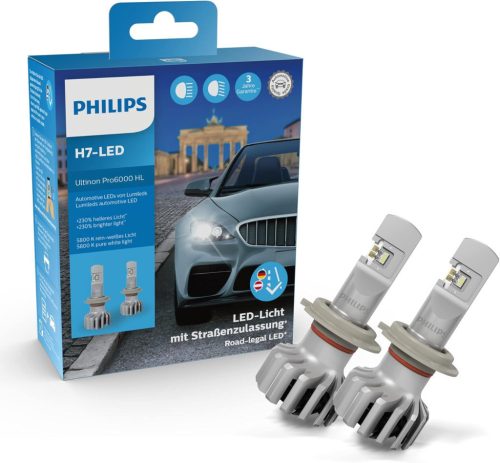 Philips  Ultinon Pro6000 H7 LED Gen 1 ,LED Auó izzók , 5800K, 2 db