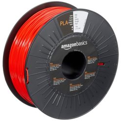   Amazon Basics 3D nyomtatószál, (PLA), 1,75 mm, 1 kg orsó piros/fekete