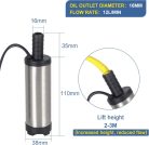DC 12 V 51 mm-es dízelszivattyú, 30 l/perc üzemanyagszivattyú