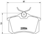 BREMBO P 68 024 Fékbetét készlet-Renault