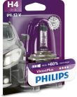 Philips Visionplus H4 fényszóró izzó, 60%-kal fényesebb, 1 db-os buborékcsomagolás-Csomgolás sérült