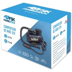 Ferrestock FSKCOM001 Mini kompresszor 12V, 250PSI, 20,7 bar