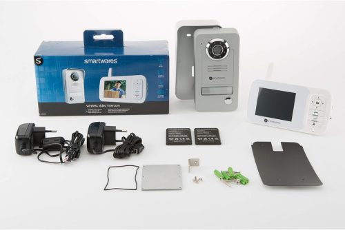 Smartwares Vd38W  Vezeték nélküli video kaputelefon  hordozható monitorral, fehér