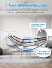 Meross  intelligens WiFi LED redőnykapcsoló, Alexa és Google Assistant kompatibilis, 2,4 GHz