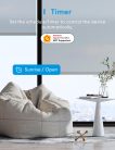 Meross  intelligens WiFi LED redőnykapcsoló, Alexa és Google Assistant kompatibilis, 2,4 GHz