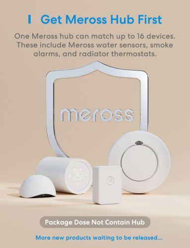 Meross intelligens vízérzékelő, WiFi vízszivárgás érzékelő