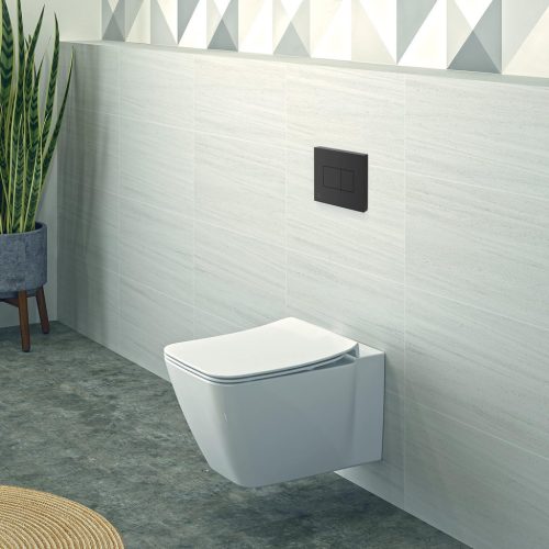 Ideal standard R0110A6 Solea WC-öblítőlap, fekete