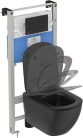 Ideal standard R0110A6 Solea WC-öblítőlap, fekete