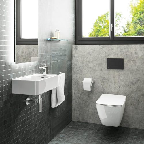 Ideal standard R0110A6 Solea WC-öblítőlap, fekete