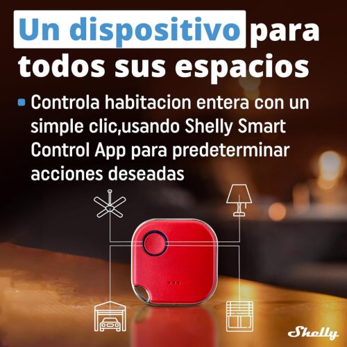 Shelly BLU Button Bluetooth távirányító,piros