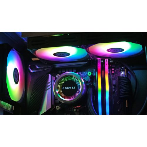 Lian Li GALAHAD RGB 36cm Fekete AIO Processzor hűtő-bontott doboz