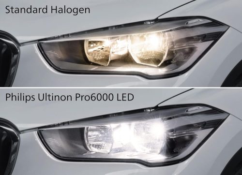 Philips autó világítás Ultinon Pro6000 H4 LED  2 db -doboz sérült