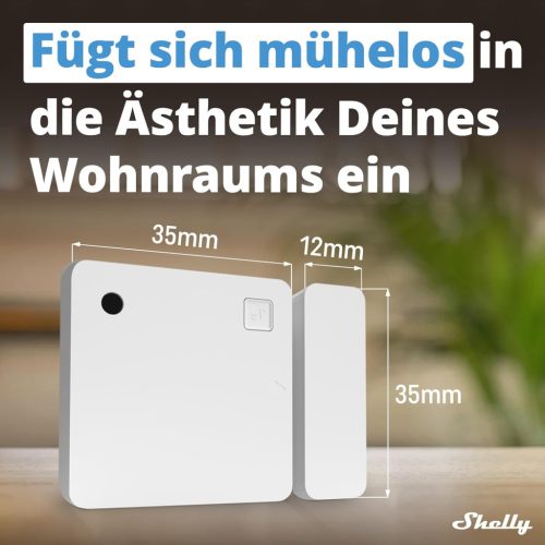 Shelly Blu Door/Window Bluetooth nyitásérzékelő szenzor, fekete 