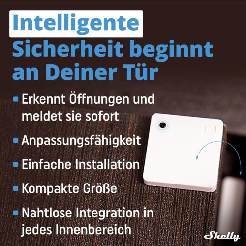 Shelly Blu Door/Window Bluetooth nyitásérzékelő szenzor, fekete 