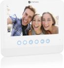 Smartwares DIC-22222 Video Intercom rendszer, 720p HD, 7" (17,8 cm) LCD monitor, Pan/billent kamera, Automatikus felvétel funkció, Éjszakai látás, 2 lakásos készlet, Ezüst HASZNÁLT