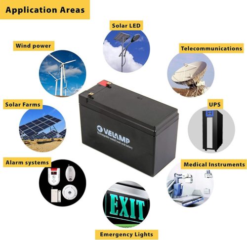 TECNID Újratölthető ólom akkumulátor 23724 12 V, 2,2 Ah. Ideális UPS-hez,-Csomagolás sérült