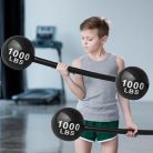 EUPSIIU 2 db felfújható gyerek súlyzó – fekete, erőember jelmez kiegészítő