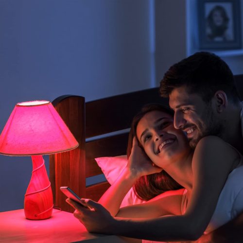 Klarlight 9W E27 színes LED izzók, 9w, A60/A19, izzólámpa, piros, E26, 720lm (4 db-os csomag)
