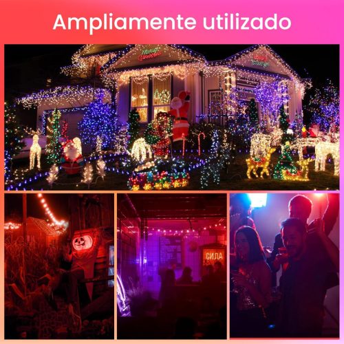 Klarlight 9W E27 színes LED izzók, 9w, A60/A19, izzólámpa, piros, E26, 720lm (4 db-os csomag)