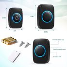 Blendura Vezeték nélküli kapucsengő,IP44-fekete