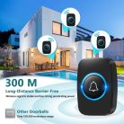 Blendura Vezeték nélküli kapucsengő,IP44-fekete