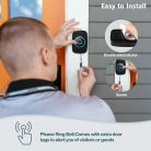 Blendura Vezeték nélküli kapucsengő,IP44-fekete